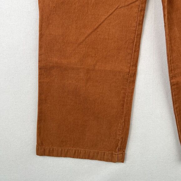 Outerknown Lou Cord Pants Women’s 24 Faded Cedar Brown High Rise Corduroy - Picture 9 of 16